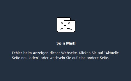 Google Chrome Fehlerseite